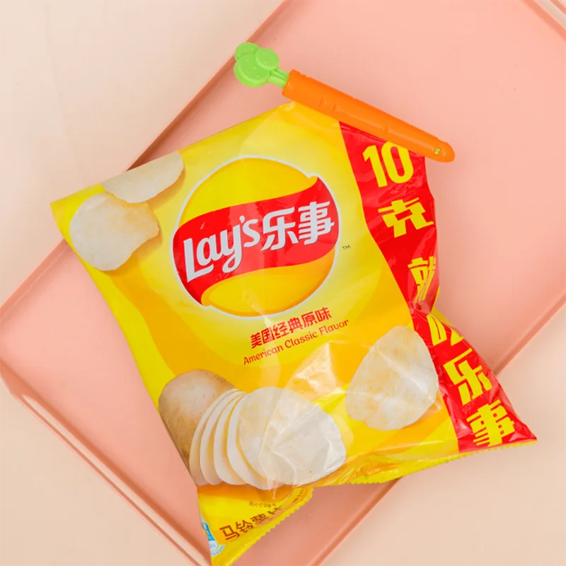 

Carrot Food bags sealer Clip Fresh-Keeping Clamp food sealers Snack Bags Storage Bag Sealing Clip Kitchen Tools wholesale