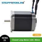 Шаговый двигатель с замкнутым контуром STEPPERONLINE Nema 23 6,35 нм а с магнитным кодировщиком мм, шаговый двигатель с замкнутым контуром