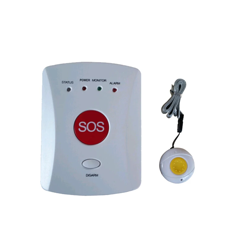 White with 1 SOS Беспроводная GSM SMS SOS аварийная автоматическая система сигнализации с тревожными кнопками для пожилых людей/детей/медицинский уход персональная сигнализация - Цвет: White with 1 SOS