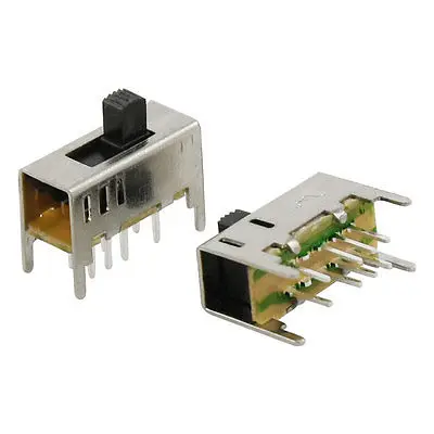 5x4 мм высокая ручка 8 Pin 3 положения 2P3T DP3T вертикальный скользящий переключатель 0.5A 50 В постоянного тока