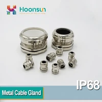 2 pcslot metal cable gland pg29 nickel plated brass cable connector for 22 30mm 15 22mm 18 25mm