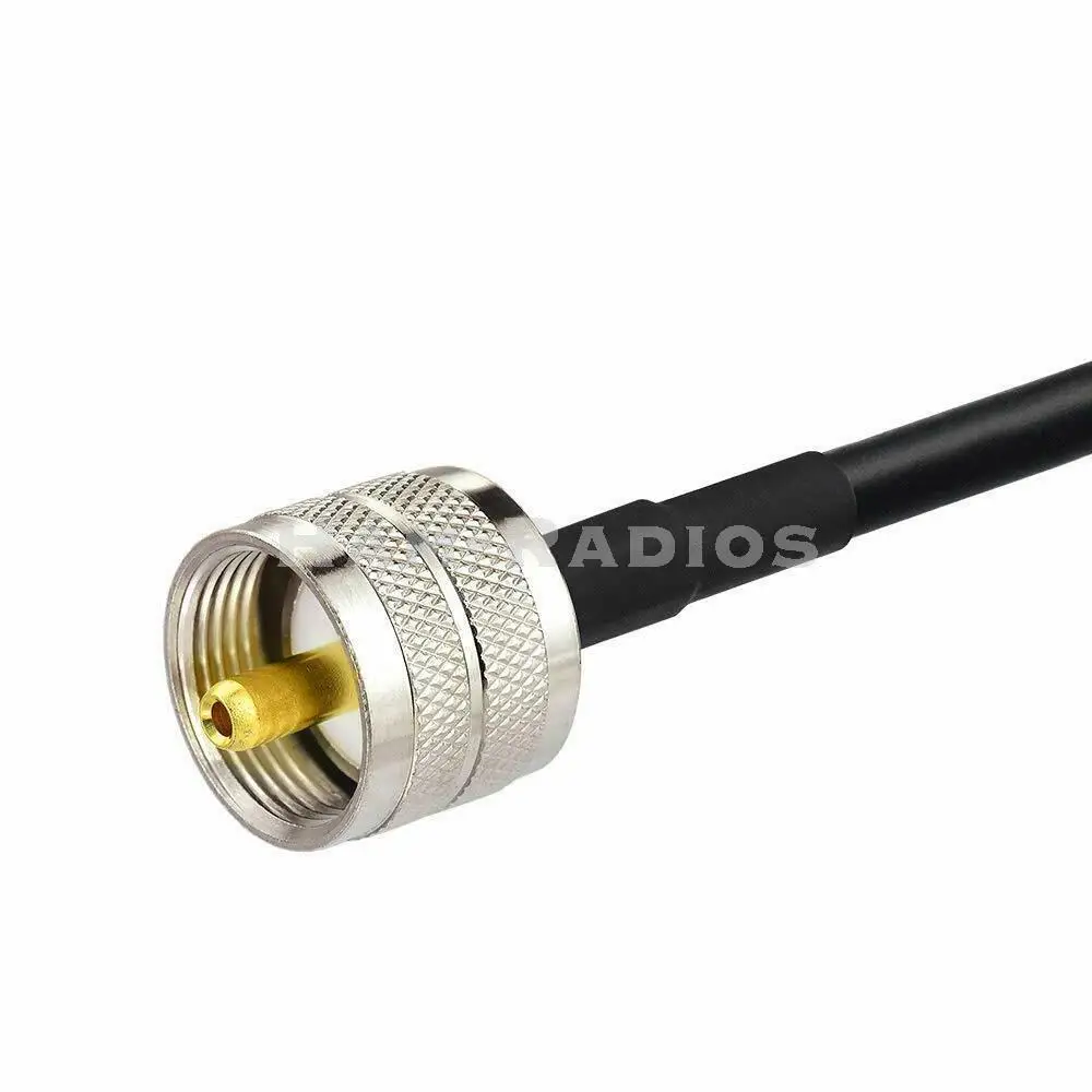 YiNiTone 20 дюймов/50 см BNC Женский UHF штекер PL259 PL-259 Разъем RF косичка Соединительный кабель RG58