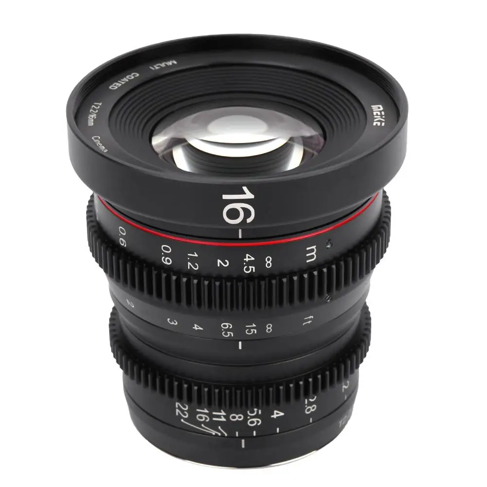 Meike MK 16 мм T2.2 ручная фокусировка асферический портретный объектив Cine для микро(MFT M4/3) крепление Olympus для камеры Panasonic