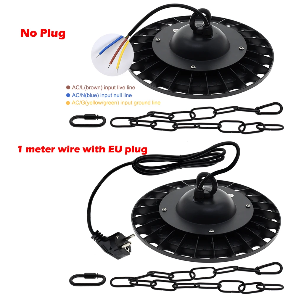 

LED Grow Light Phyto Lamp AC 220V Full Spectrum Lamp for Plants 100W 150W 200W UFO Waterproof Growth Lighting for Indoor Plant