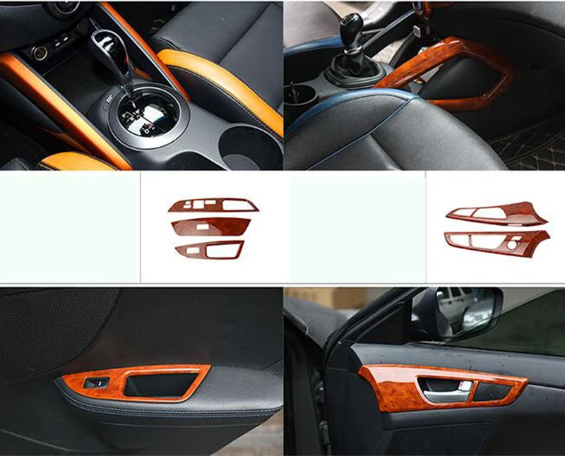 Высококачественный интерьерный комплект из АБС персикового дерева для hyundai veloster