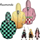 Аниме: Kimetsu no Yaiba одежда толстовка с капюшоном Толстовка Kamado Tanjirou Kamado Nezuko костюм с капюшоном унисекс Топы