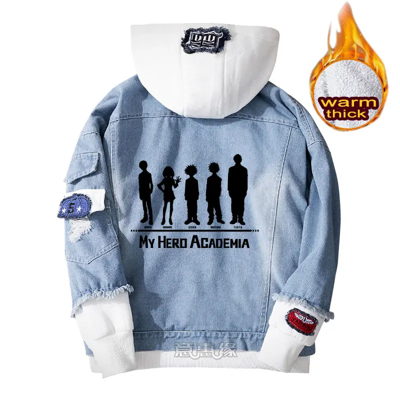 02 Boku No My Hero Academy hoodie Midoriya izku, пальто для косплея, джинсовая куртка для мужчин, зимняя женская джинсовая верхняя одежда, теплая толстовка - Цвет: 02