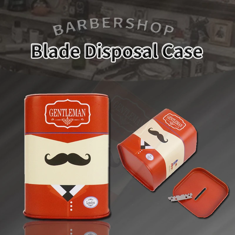 

Stainless Steel Waste Cutting Shaver Blade Disposal Case Double Edge Safety Razor Blades Storage Bank For Used Blade Recycling