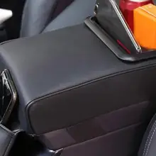 Car Universal Armrest Pillow Armrest Box Center Console with Mobile Phone Holder Storage Bag Enlarged Elbow Support Auto Parts