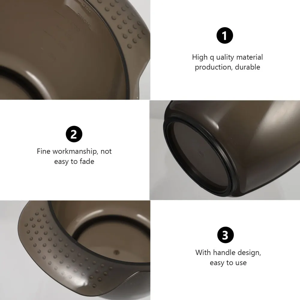 

2PCS Color Mixing Tint Bowl Multi-functional Durable Compact Hair Color Bowl