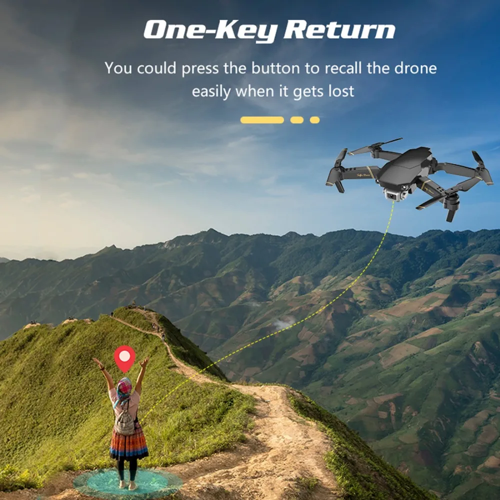 Global Drone GD89 wifi FPV 1080P HD камера сложенный Радиоуправляемый Дрон с режимом удержания высоты RC Квадрокоптер самолет RTF