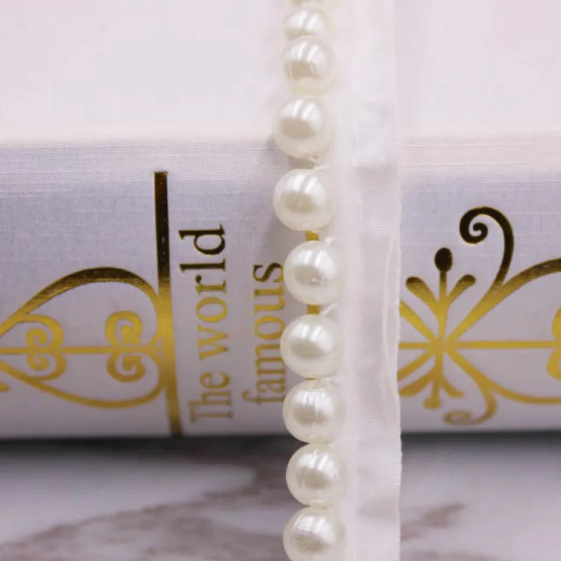 9 ярдов Прямая поставка от производителя односторонняя жемчужная кружевная