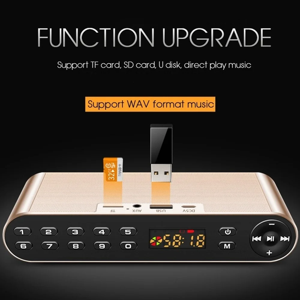 Bluetooth колонка Usb портативная с Fm радио|Портативные колонки| |