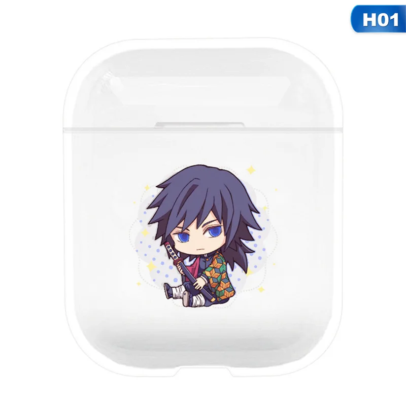 

Anime Demon Slayer: Kimetsu No Yaiba Anime Pattern For Apple Airpods1/2 Case Bluetooth Earphone Protective Cover Headphone Case
