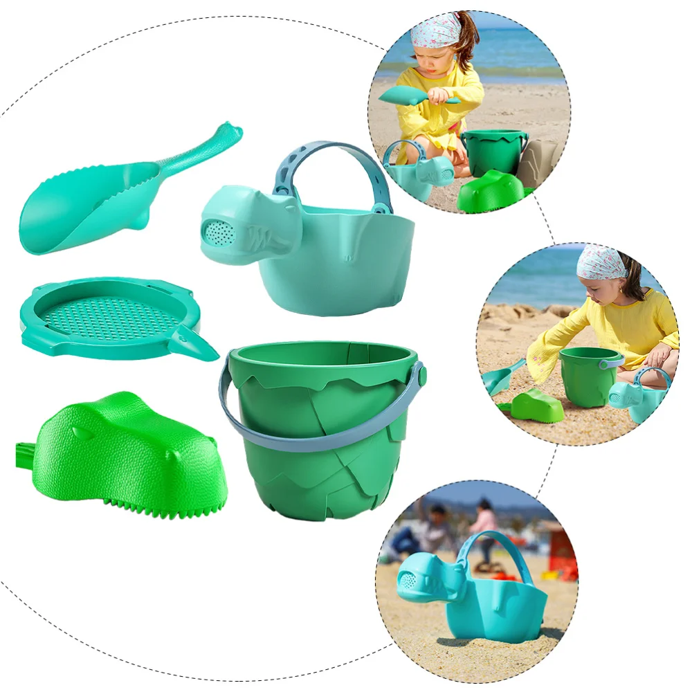 

1 Set of 5pcs Sand Bucket Playset Themed Summer Sand Playing