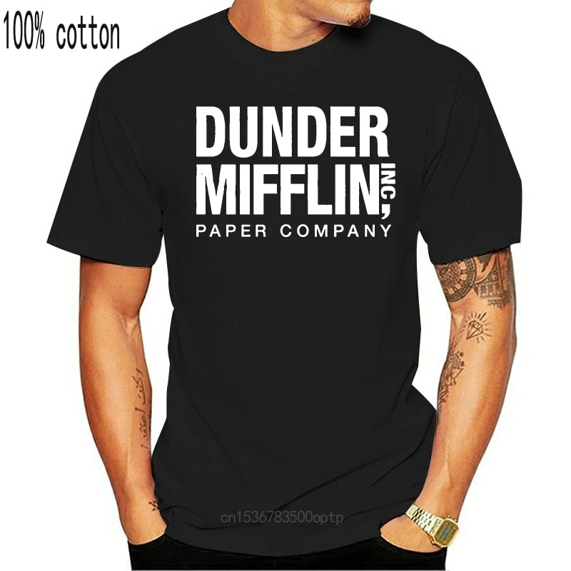 Новинка футболка Dunder Mifflin Paper Inc офисные футболки для ТВ шоу 2021 2017 модные летние