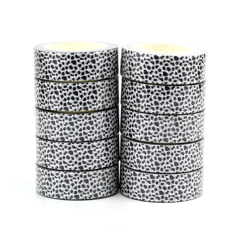 

10pcs/Lot Decorative Black and White Animal Pattern Washi Tapes Scrapbooking Masking Tape Stationery Journaling Supplies