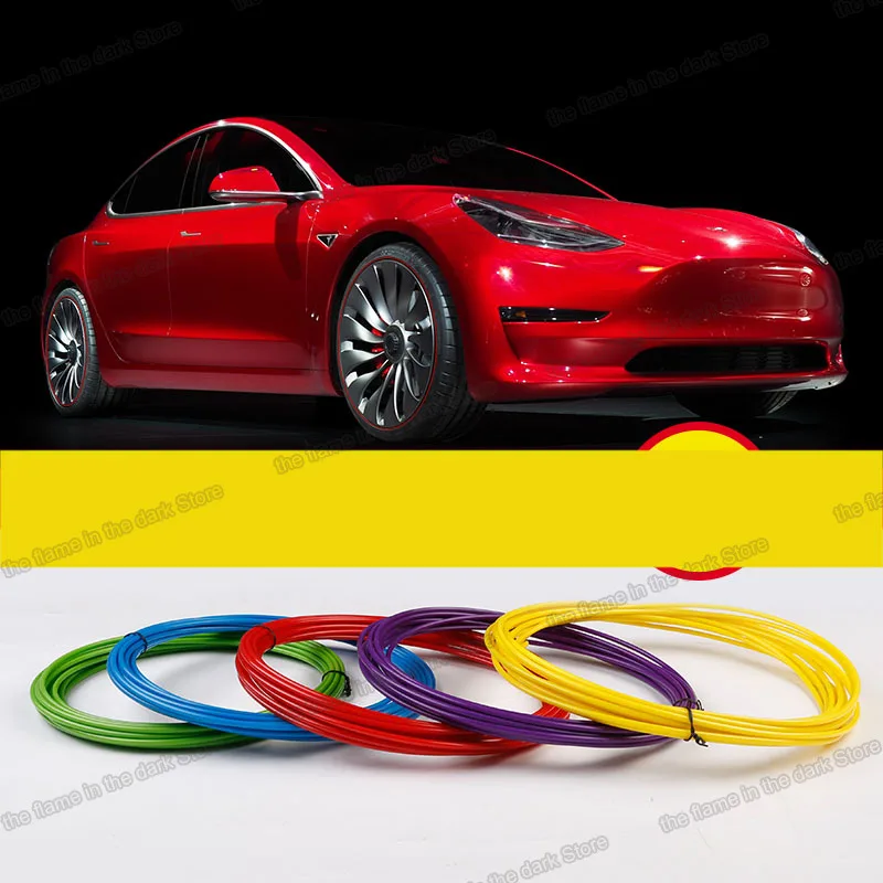Lsrtw2017 TPE материал колеса автомобиля декоративное кольцо планки для tesla модель x s