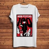 mob psycho 100 funny anime tshirt men new white casual tee homme manga mobu saiko hyaku otaku unisex streetwear t shirt