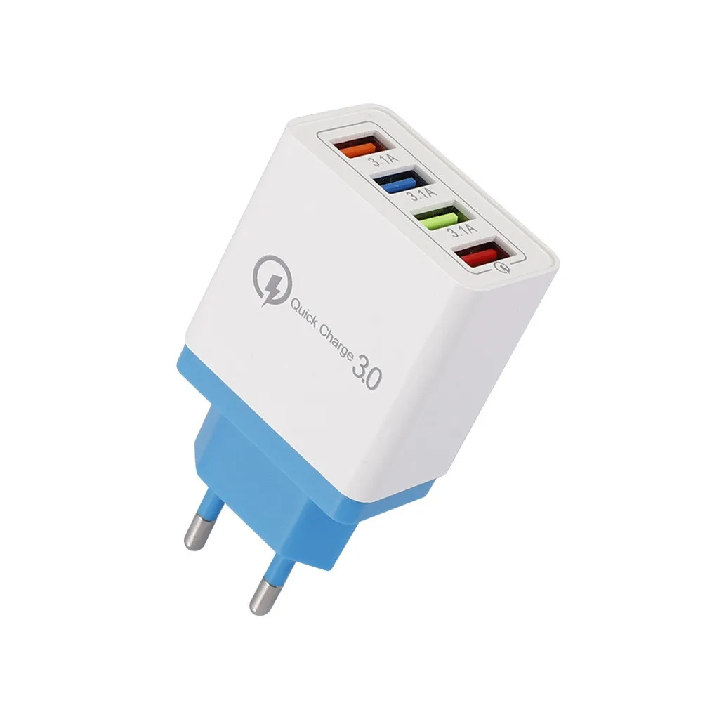 MOSUNX 4 порта Быстрая зарядка QC 3,0 usb-хаб настенное зарядное устройство 3.5A адаптер питания с европейской вилкой для iPhone samsung Xiaomi huawei P30
