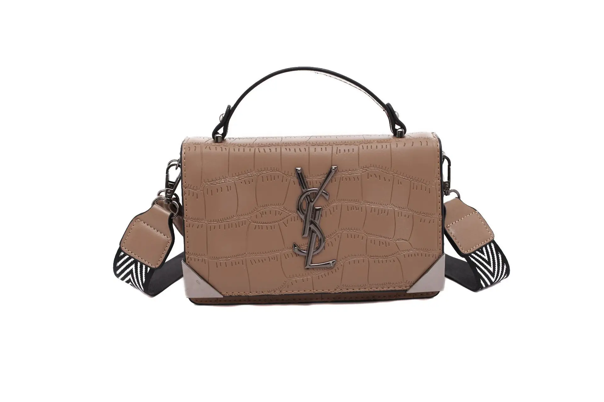 

New Versatile Fashion Embossed Women's Small Square Bag Shoulder Messenger Bag