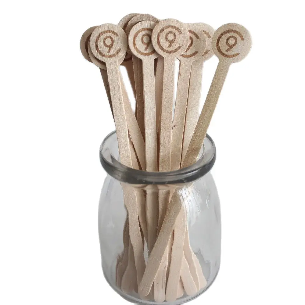 1000 шт. пользовательские круглые кофейные штрихи палочки для напитков в кафе и