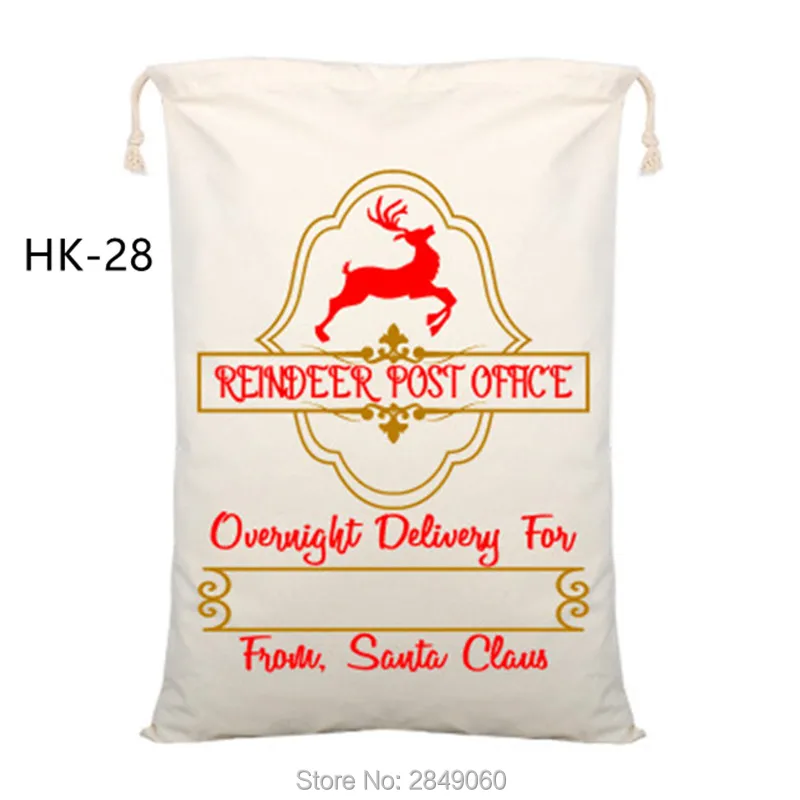2020 рождественские мешки Санта-Клауса 200 шт./лот большая подарочная сумка