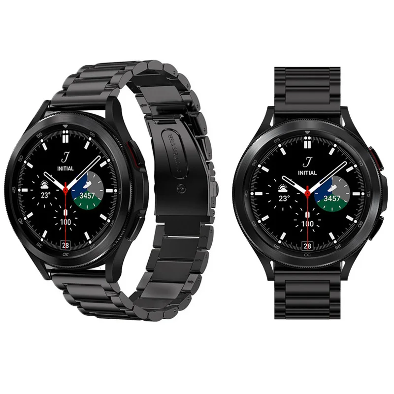 

Ремешок из нержавеющей стали для Galaxy Watch 4 40 мм 44 мм, браслет для Samsung Galaxy Watch 4 Classic 42 мм 46 мм Correa 20 мм с металлическими звеньями