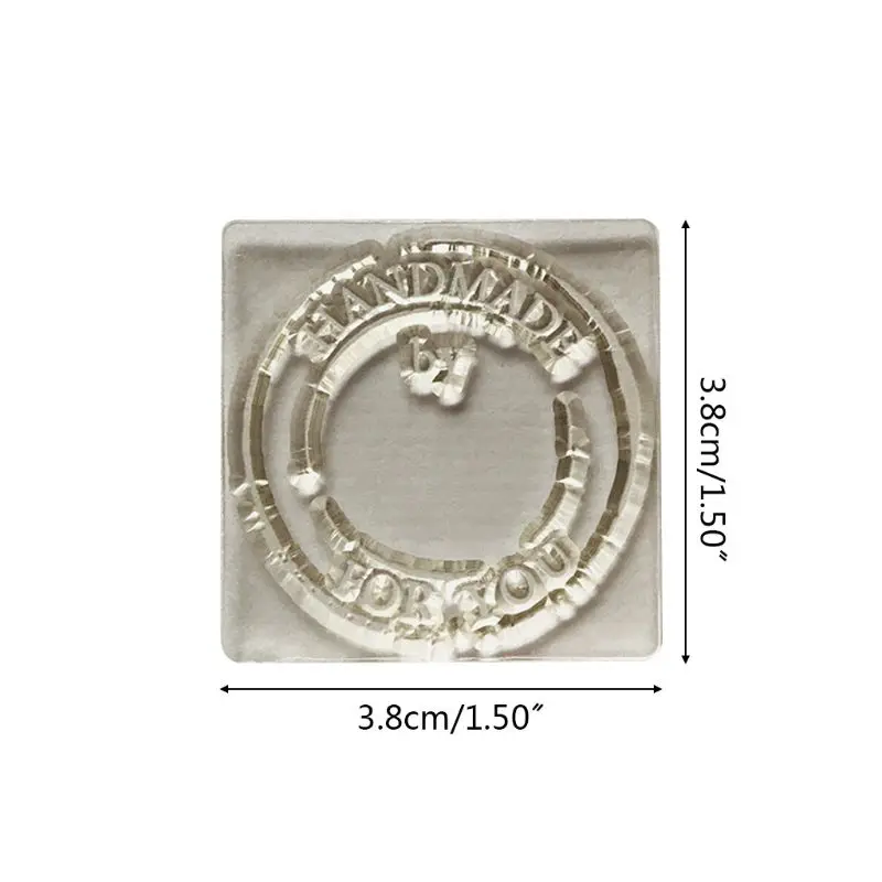 

Handmade by Silicone Clear Seal Stamp DIY Scrapbooking Embossing Photo Album Art