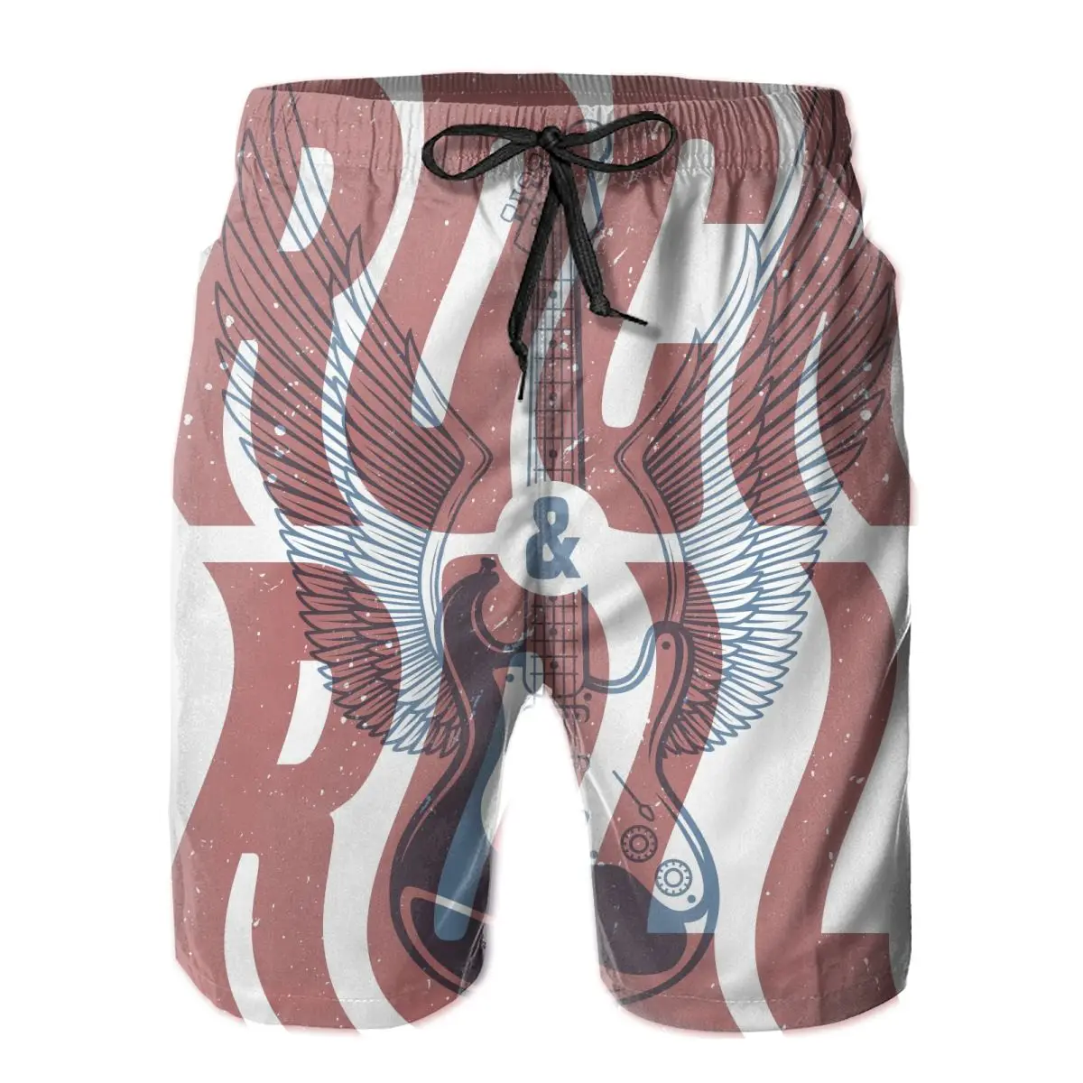 

Men Beach Shorts Quick-drying Men Swimming Trunks Rock-Roll Men Swimwear Swimsuit Beachwear Beach Bathing Shorts