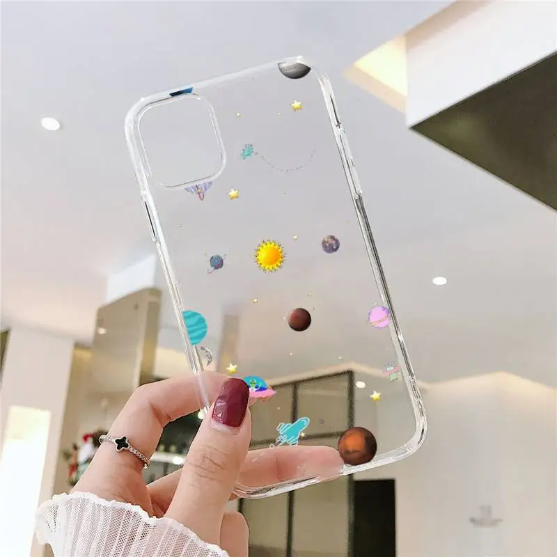 

Starry Universe Phone Case Clear Transparent for iPhone 11 12 mini pro XS MAX 8 7 6 6S Plus X 5S SE XR 2020