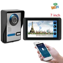 7 inch WiFi Video Intercom For Home Security Door Remote Unlock Camera Doorphone Touch Screen Wirele