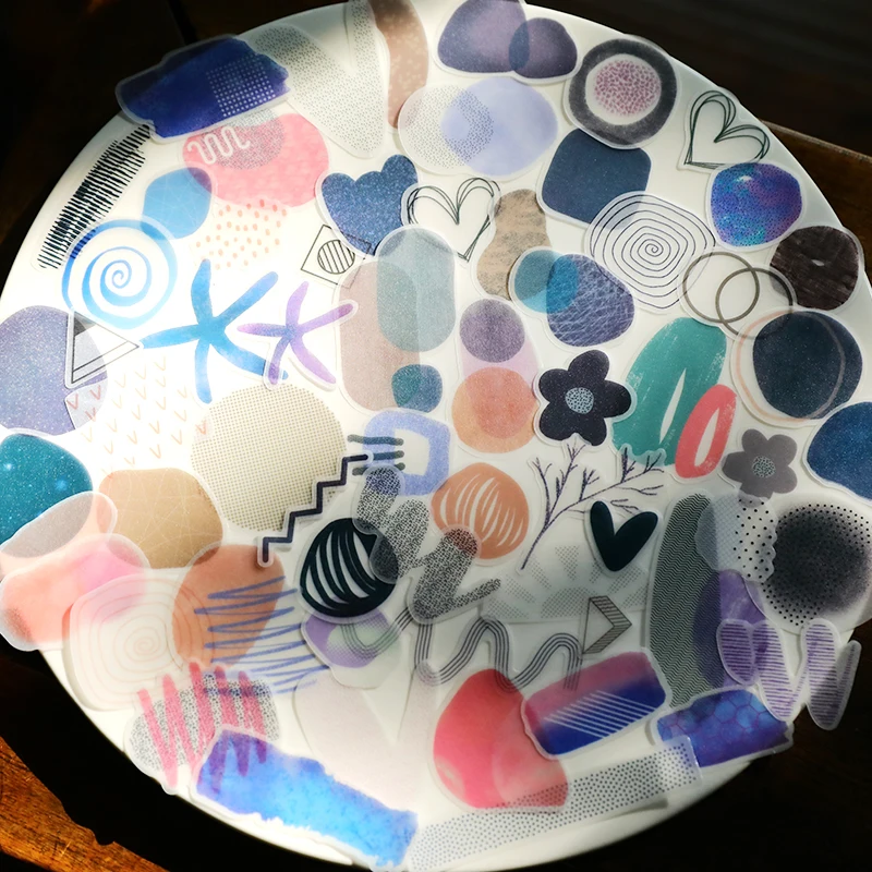 Холодные и теплые геометрические фотографии Скрапбукинг счастливый