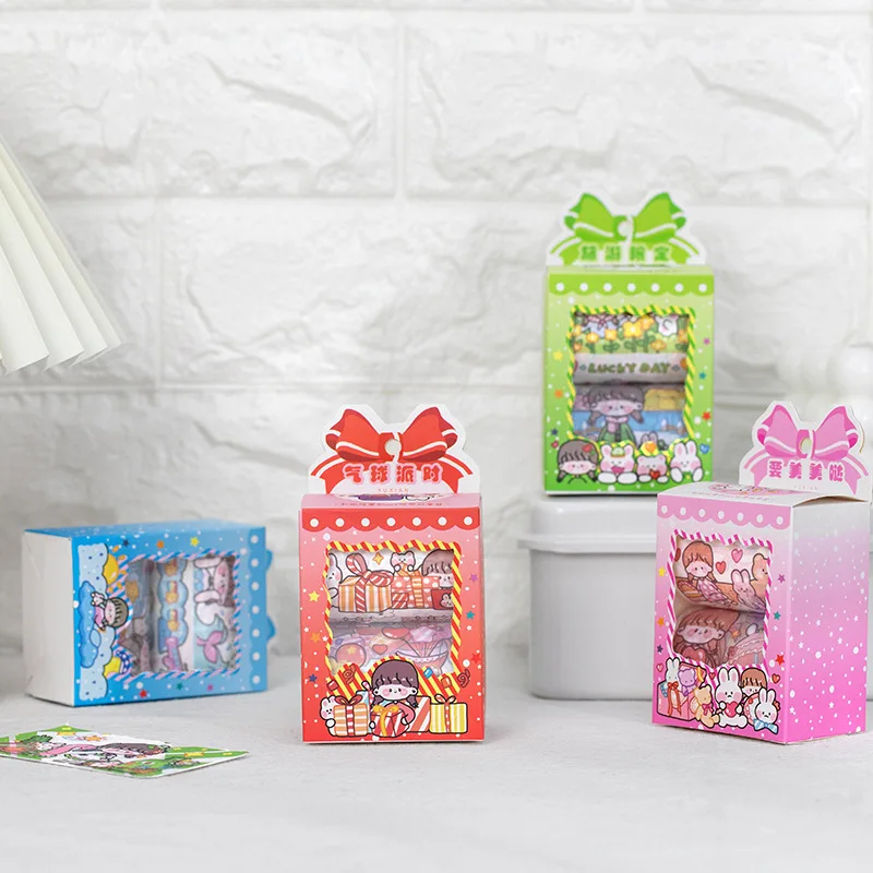 

Декоративные клейкие ленты Maruko's White Night Fairy, бумажные японские Стикеры для скрапбукинга «сделай сам» 3 м, 2 шт./1 партия
