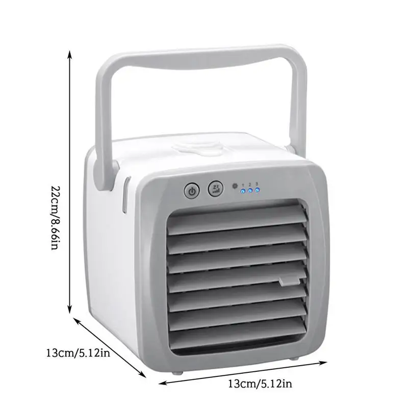 

Air Cooler Portable Mini USB Air Conditioner 150ml 3 Speed Cooling Fan Humidifier for Summer Home Travel School Sport Office