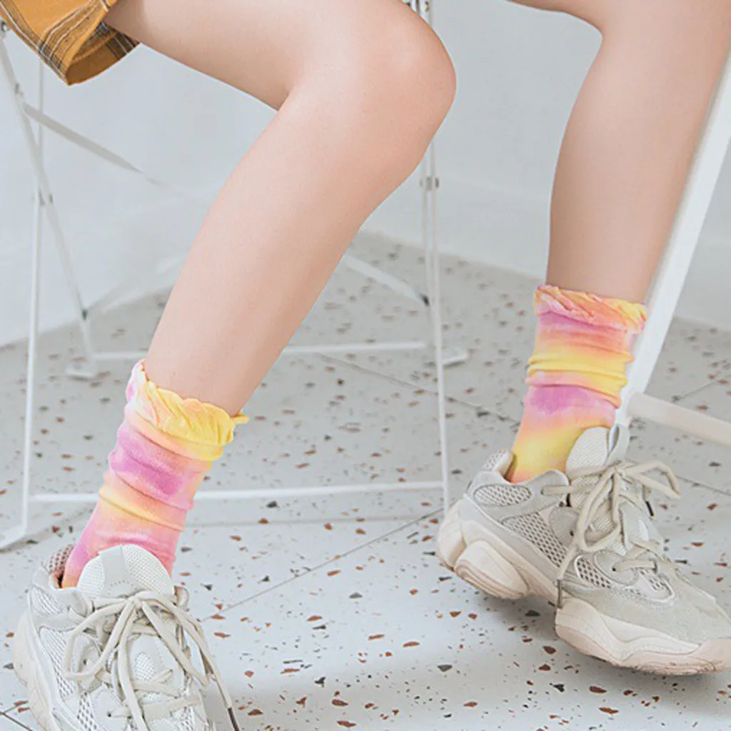 

Sagace Women Winter Socks Girls Fashion Bandhnu Print Cotton Middle Tube Sport Thermal Socks Stockings Calcetines