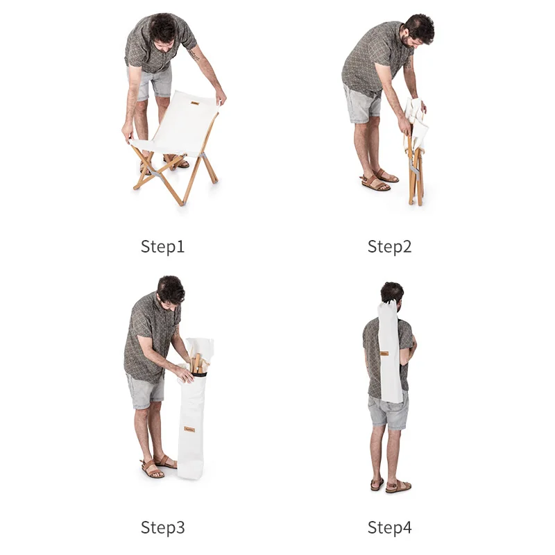 売る キャンプ折りたたみ椅子フィッシングチェアポータブル木製ブナ木材ピクニックスケッチ木製椅子屋外旅行バーベキュー