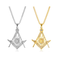 pentagram necklace goldsilver color rhinestone g letter pendant necklaces masonic symbol jewelry hip hop choker