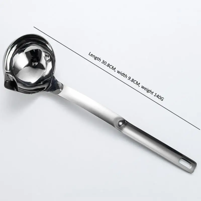 

1PC Oil Separation Spoon High Quality Stainless Steel 304 Oil Filter Spoon Hot Pot Colander For Household Kitchen Spoon Utensils