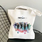 Сумка для покупок Loona Kpop Butterfly X, сумка для покупок, сумка-тоут, сумка на плечо, Холщовая Сумка, сумка большой вместимости, дикая сумка-мессенджер