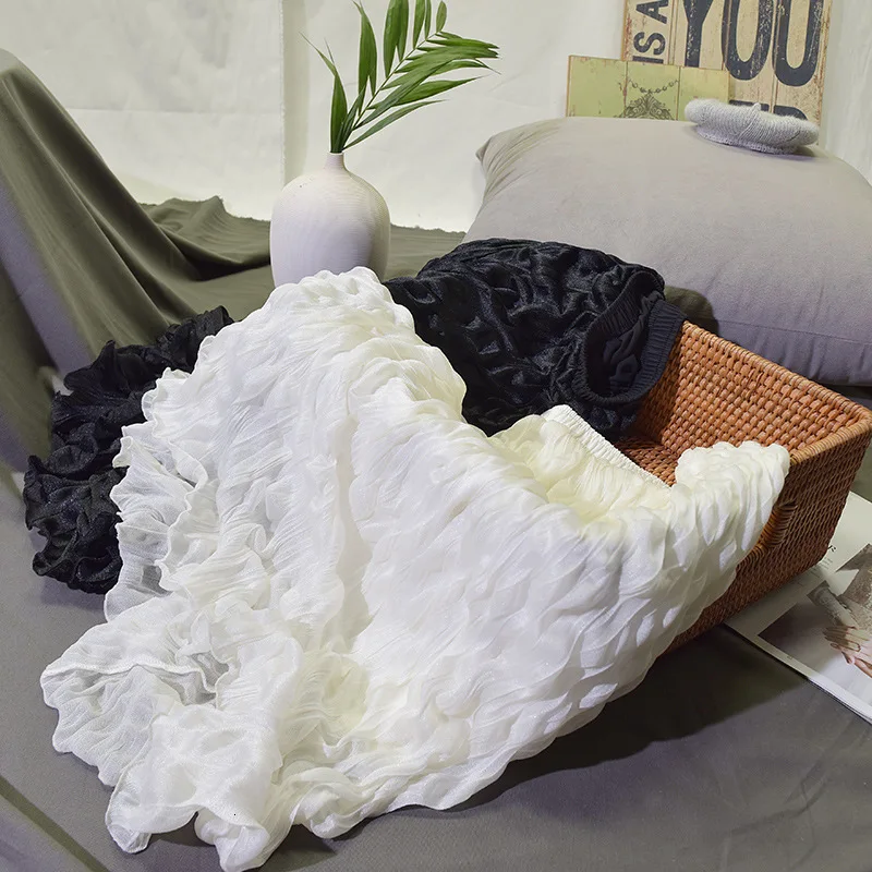 LANMREM 2020 Весенняя новая однотонная уличная юбка с высокой талией для женщин Ретро