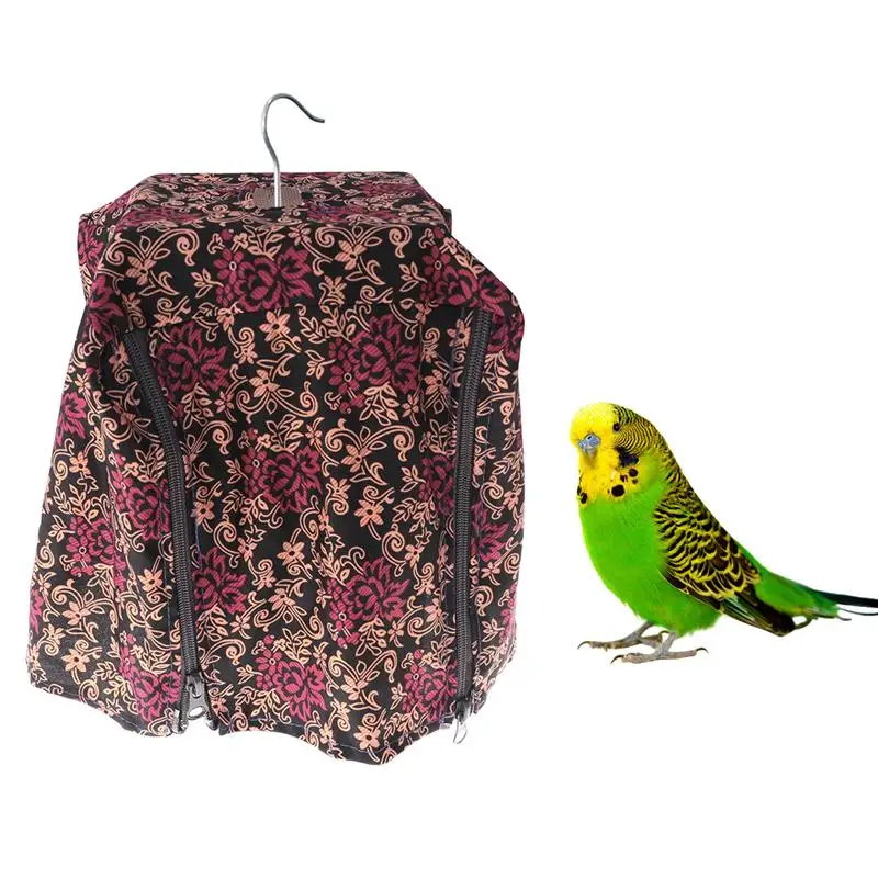 Чехол для птичьей клетки квадратная клетка с двойной молнией птичьего попугая