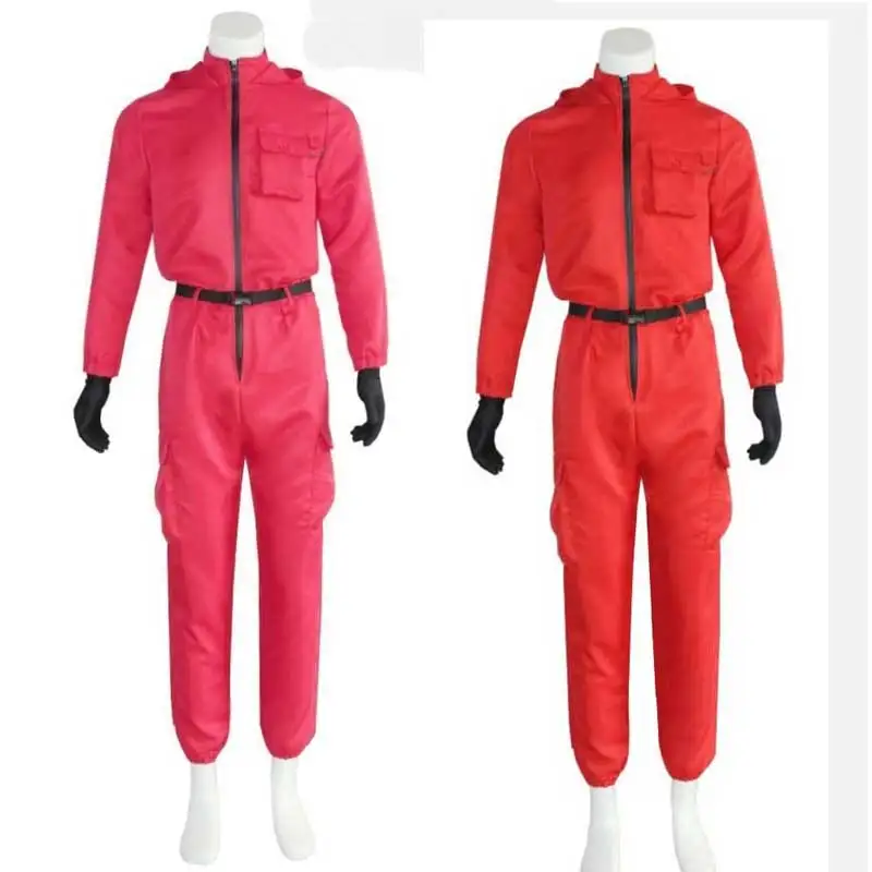 

Комбинезон Hwang dong-hyuk для мужчин и женщин, одежда для косплея дали, перчатки с ремнем, костюм для вечеринки, косплея, Хэллоуина