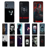 mr robot phone case for samsung note 7 8 9 20 note 10 pro lite 20ultra m20 m10 case