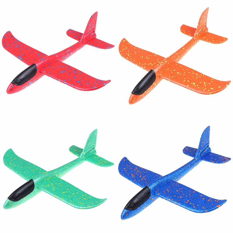 

37CM EPP Foam Hand throw airplane Outdoor Launch Glider Plane Kids Toys Interesting Launch Throwing Inertial Model toys