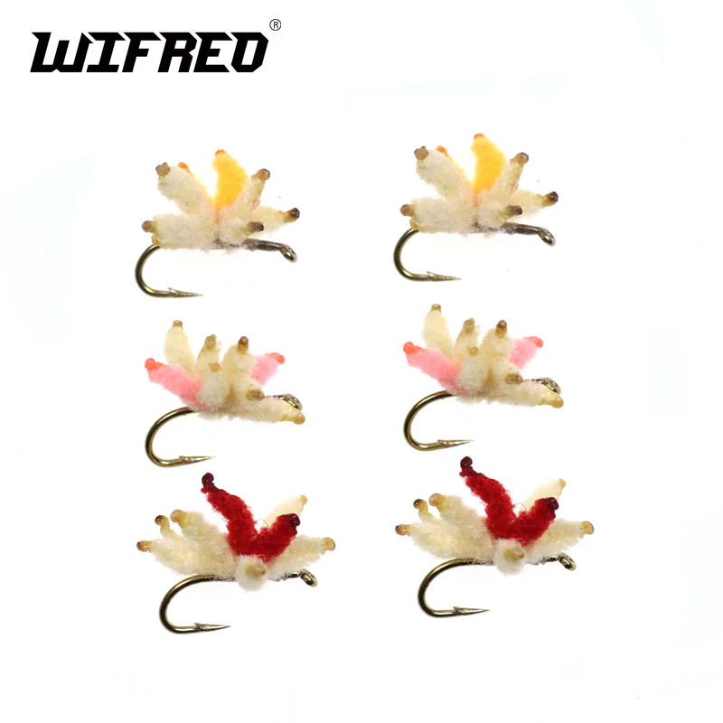 Wifreo 6 шт./кор. искусственные личинки для ловли карпа снасти приманка с шариком