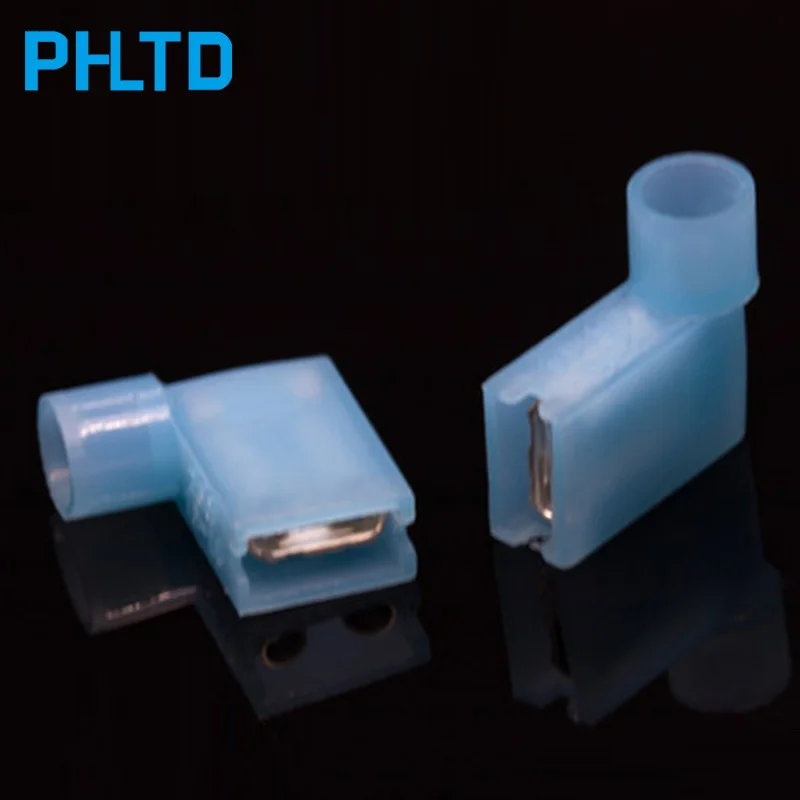 Нейлоновая полностью изолированная Клеммная колодка с флагом под прямым углом