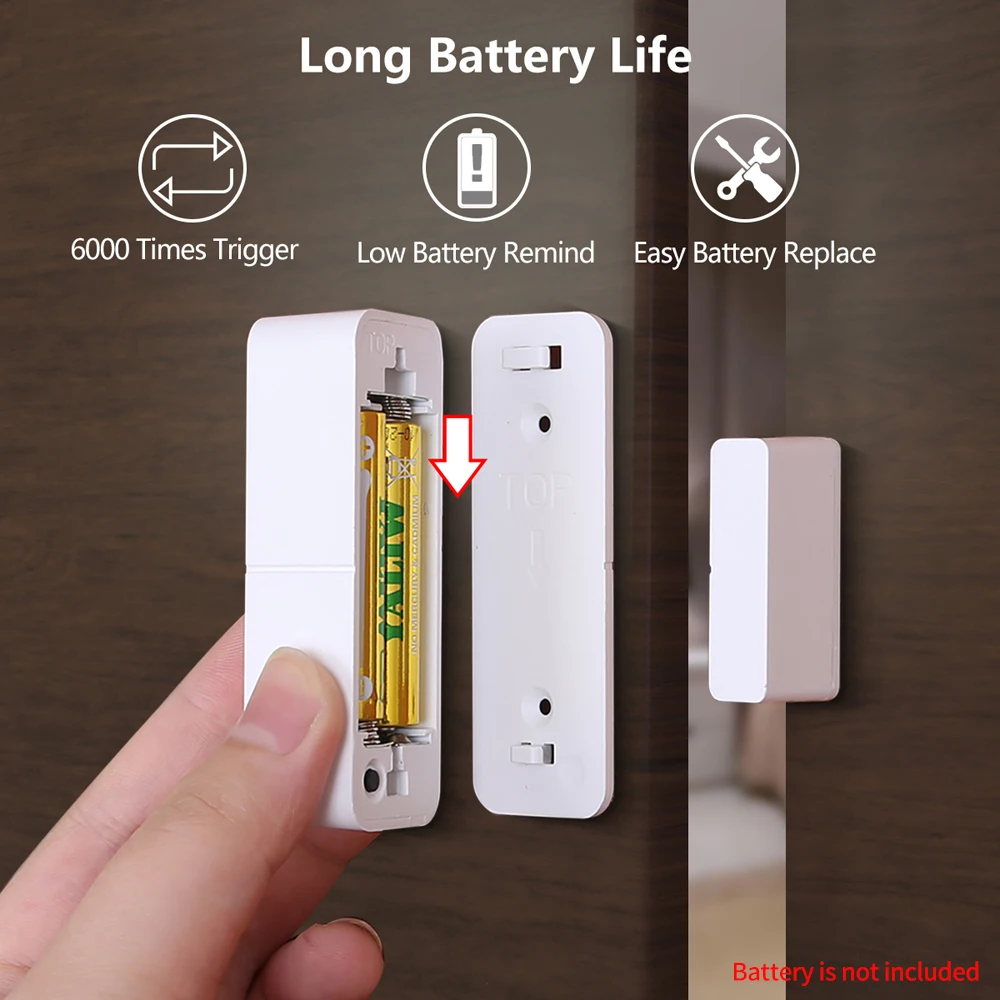 

Door sensor Window Contact Open Close tuya WiFi APP Remote Control Compatible With Alexa Google Assistant