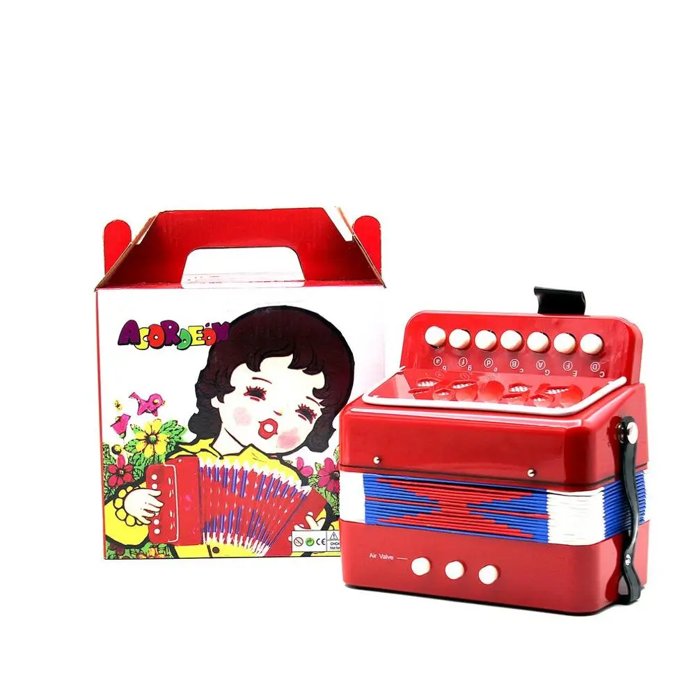 Лидер продаж 2020 1 шт. детский мини гармошкой 7 клавиш 3 баса обучающий учебный