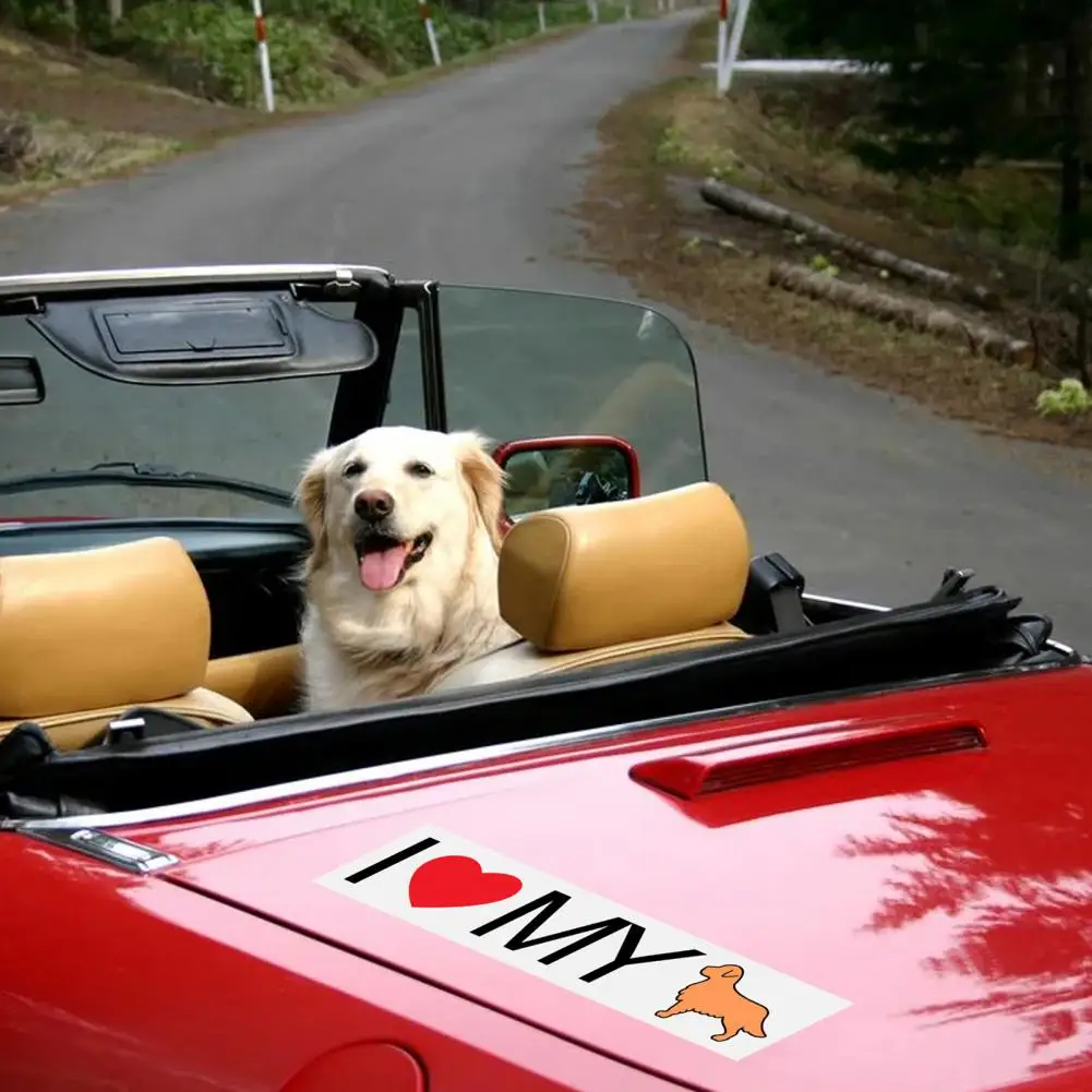 I Love My Pet наклейка с s-образным узором автомобильная Сильная Липкость